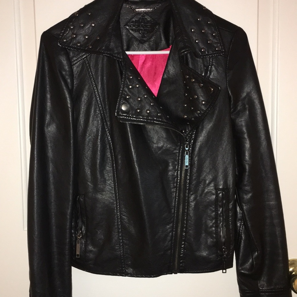 JOUJOU Studded Leather-style jacket